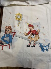 Vintage Wamsutta Raggedy Ann Twin Top Sheet 63" x 104" Fitted Sheet Set
