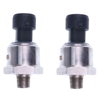 2X 1000PSI 1/8''-27 NPT IP67 Pressure Transducer Transmitter DC 5V Gas Air Fuel