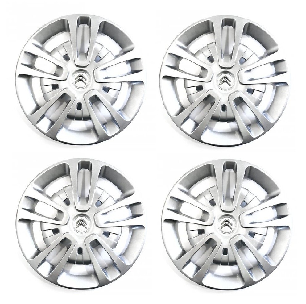 Enjoliveur 16" Citroën Jumpy IV lot de 4 pièces d'origine constructeur gris argenté