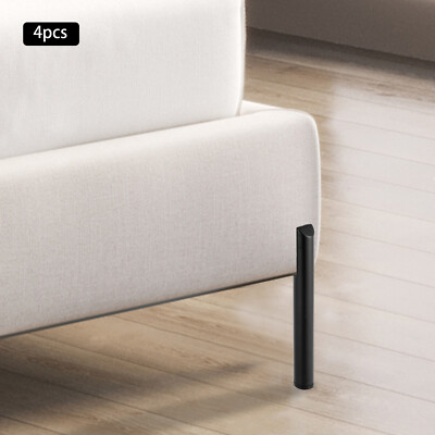 Gerade 4*Furniture Beine Füße w/ Kunststoff Pads Kabinett Sofa Kaltgewalzte Stah