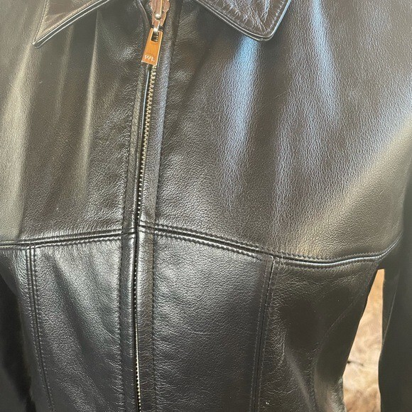 Wilson’s Soft Black leather jacket - image 7