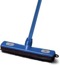 Superior Fur Remover Rubber Broom- 48 Inch Handle