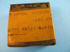 HAMILTON MILITARY 6/0 SECONDS SETTING HACK LEVER OLD STOCK ORD