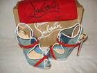100% AUTH NEW WOMEN LOUBOUTIN AQUA RONDA 120 PVC PLEXI HEEL SANDALS US 6.5 — photo 5