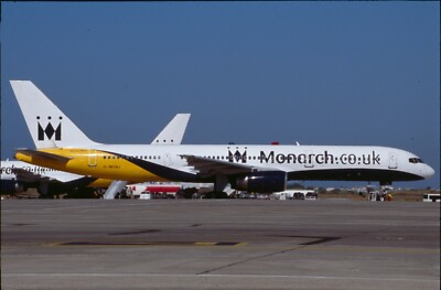 ZRH25 Original aircraft slide/Dia  Monarch B757 G-MONJ - 