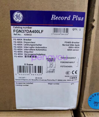 1PCS FGN37DA400LF GE Circuit Breaker Brand new Fedex or DHL