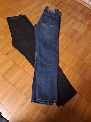 2 X Fishbone Jeans Gr 27 / 30 Schwarz und Blau 