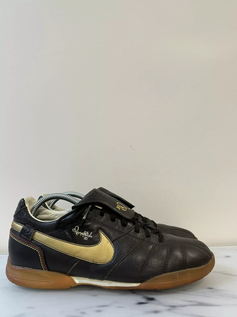 Nike Tiempo R10 TF Ronaldinho Turf US 9 RARE Soccer Shoes Brown