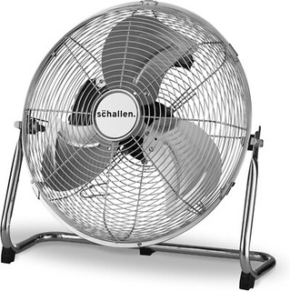 Floor Fan For Home Office Work Chrome Quality 14" Air Circulator High Velocity