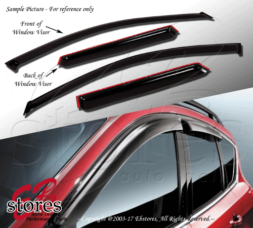 For 2009-2014 Acura TSX Smoke Outside-Mount Window Visor Rain Guard 4pcs Set - Bild 1 von 5