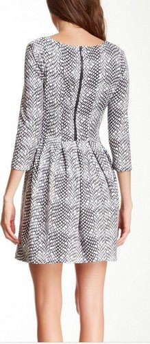 Anthropology Tart Collections LARGE $198 Hazel Dress Animal Print Zip Mottled - 第 2/3 張圖片