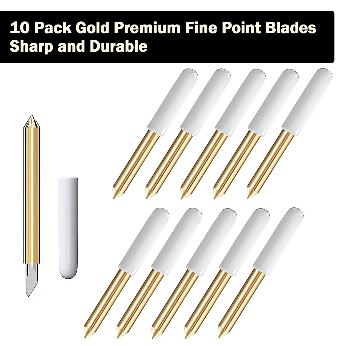 10PCS Premium Fine Point Blade Compatible with Cricut Maker/Maker 3 Cutting  Mac