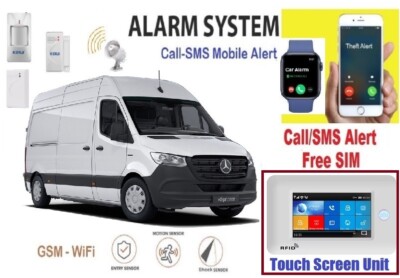 VAN-MINIBUS-Auto EASY-FIT Funk Touch Alarm Sicherheitssystem Mobiler Anruf/SMS