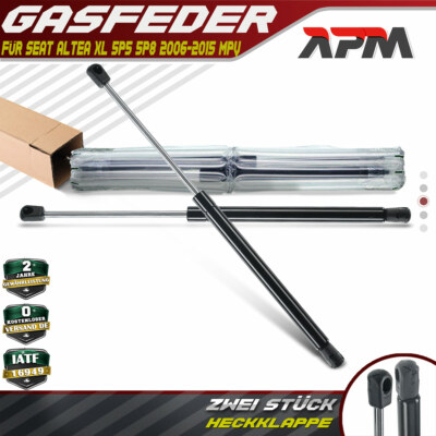 2x Gasfeder Heckklappe Dämpfer 419mm 510N für Seat Altea XL 5P5 5P8 MPV 06-23