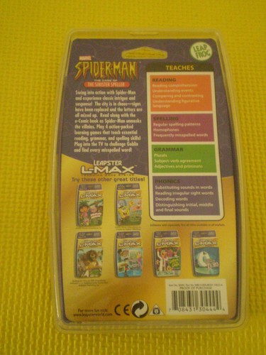 Leap Frog Spiderman the Case of the Sinister Speller NEW works on Leapster - Picture 2 of 2