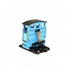 Locomotiva Manovra HO 1:87 Tetto Nero Curvo Miniatura Ferroviaria Rivettata
