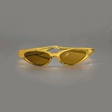 Sunglasses Translucent Pink Cateye UV Protect Transparent Frame