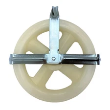 5" Clothesline Pulley, Nylon Rope Pulley for Outdoor Clotheslines - Fits Rope...