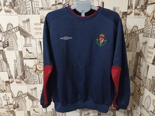Vtg Real Valladolid FC Spain umbro 2000s men's football pullover jersey size XL