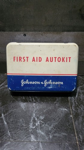 Johnson and Johnson Vintage First Aid Auto Kit Original Contents