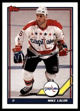 1991-92 Topps Mike Lalor Washington Capitals #483