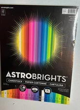 Astrobrights Colored Cardstock, 8.5” x 11”, 65 lb / 176 gsm, "Spectrum" 25-Co...