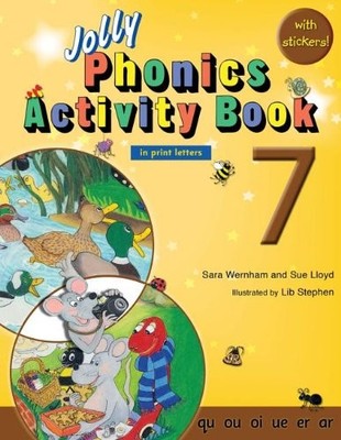 JOLLY PHONICS ACTIVITY BOOK 7 (IN PRINT LETTERS) By Sara Wernham **BRAND NEW**