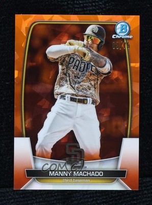 2023 Bowman Chrome Sapphire Orange 63/75 Manny Machado #73 0lj0