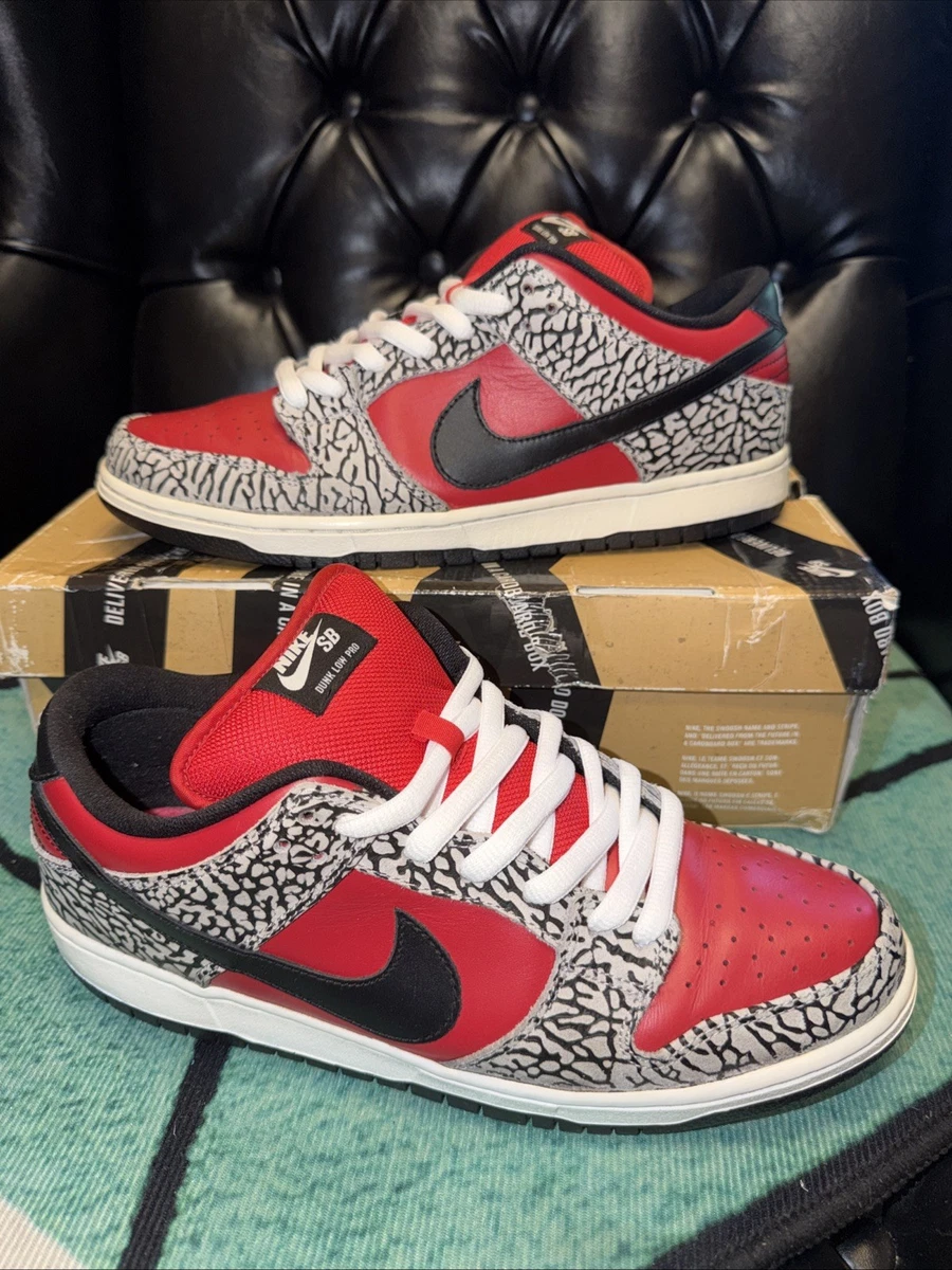 Nike Supreme x Dunk Pro SB Low Black Cement for Sale