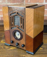 VTG Belmont 401 BC Tombstone Tube Radio Receiver - It Works!! - See VIDEO