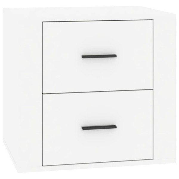 Nachttisch Hochglanz-Weiß 50X39X47 Cm Nachtschrank Nachtkonsole SchräNkchen-image