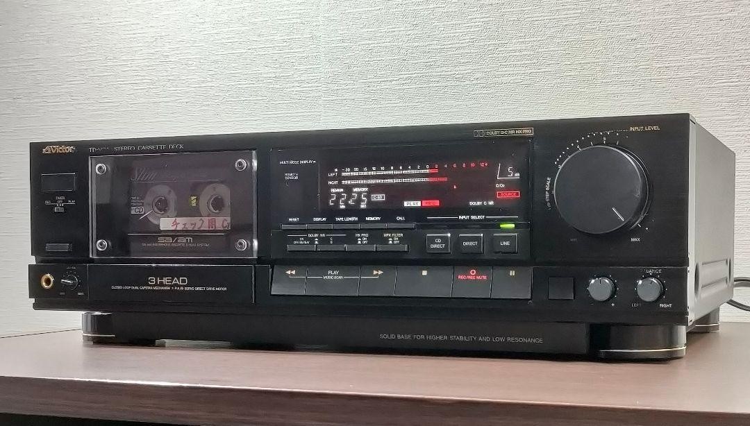 JVC TD-V711 3 Head Stereo Cassette Deck Dolby HX Pro Metal Tape