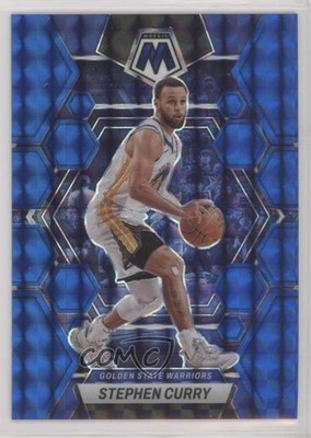 2022-23 Panini Mosaic Blue Mosaic Prizm 64/199 Stephen Curry #92 00ht