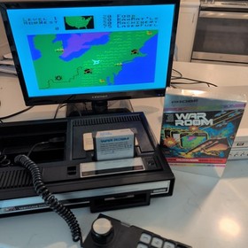 War Room (ColecoVision, 1983) Box, Manual, Overlays, Inserts, Cartridge - Tested