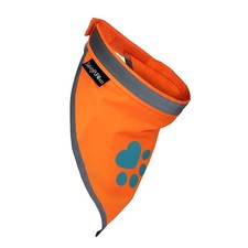 Blaze Orange Dog Bandana Reflective Collar High Visibility Pet Scarf Walking