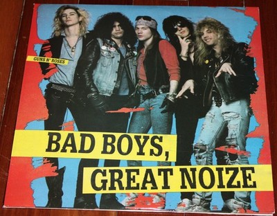 GUNS N' ROSES 2 Lp ''BAD BOYS, GREAT NOIZE'' Orig (1989) WAG 1932  MINT / NM