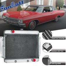 3 Row Radiator Fit 1969-70 Chevy Bel Air Impalacaprice Brookwood Kingswood