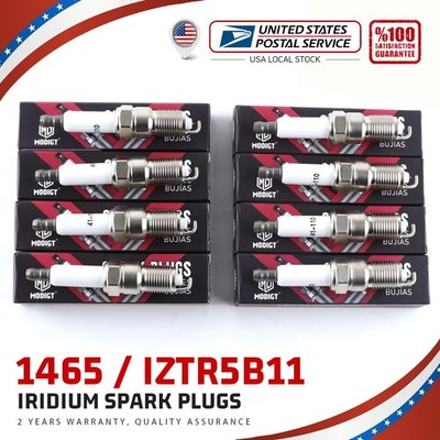 8pcs Iridium Spark Plugs 1465 /IZTR5B11 for Cadillac Escalade Chevrolet GMC