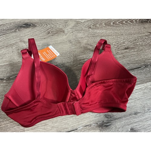 NEW Warner's Size 38C This Is Not A Bra Underwire Lightly Lined Bra Red - Picture 3 of 4