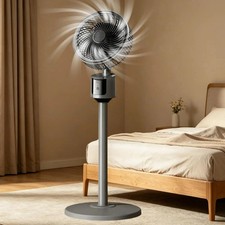 Silent Standing Fan for Bedroom, Pedestal Fan  Oscillating 3 Speeds