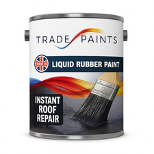 Liquid Rubber Roof Paint - Instant Waterproof - Black Grey Clear - All Sizes