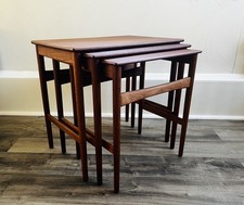 HANS WEGNER for Andreas Tuck -Danish Teak Nesting Tables (1950’s 1st production)