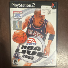EA Sports NBA Live 2003 Online Play Disc & Case PS2 E NTSC-U/C 2002