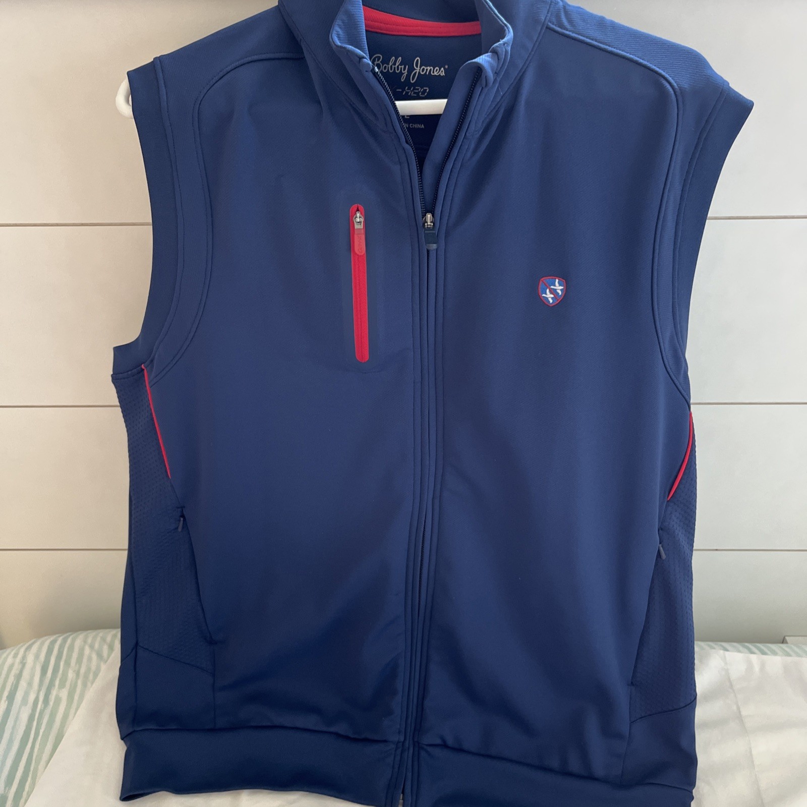 Bobby Jones X-H20 Men's Vest Size Large (L)Navy Blue Golf Outdoor Performance