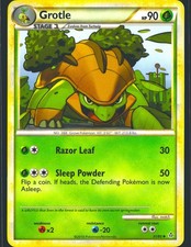 Grotle 31/95 Uncommon HGSS Unleashed Pokemon Lightly Played