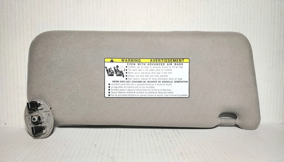 Parasol del lado del conductor izquierdo de tela gris para Toyota Camry 2007-11 sin luces sin techo Foto 4 de 4