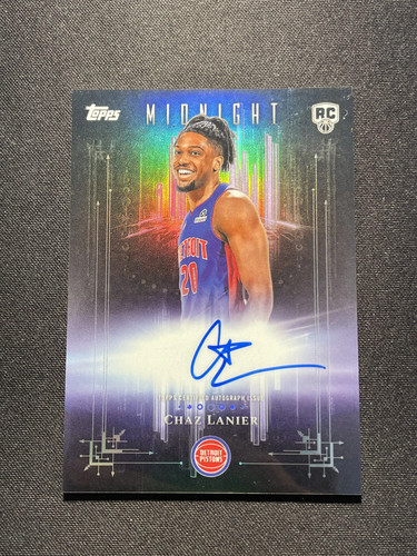2025-26 Topps Midnight Dark Marks Rookie Auto Chaz Lanier RC #DMR-CL XV44