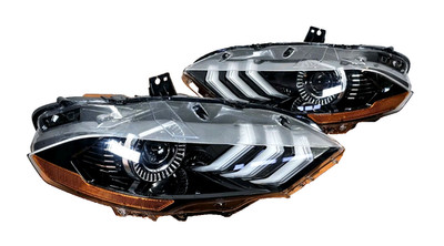 FOR 2018-2023 FORD MUSTANG SET PAIR LED HEADLIGHT AFTERMARKET NEW#C1