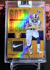Todd Gurley II 1/1 Gold Rush Jersey Laundry Tag Nike Shield SSP 2017 LA Rams UGA