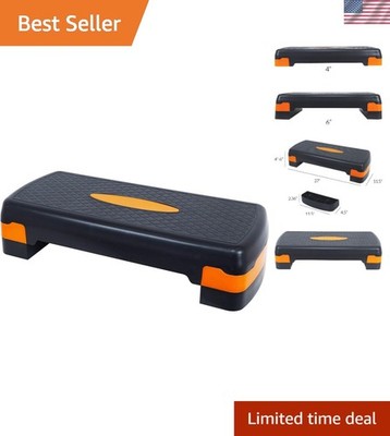 Aerobic Step Trainer with Adjustable Risers - Safe and Durable Workout